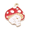 Autumn Theme Alloy Enamel Pendants X-ENAM-E361-08LG-2