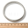 Electrophoresis Iron Bangles for Women BJEW-M057-08P-3