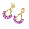 201 Stainless Steel Stud Earrings EJEW-MZ00809-01-4