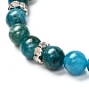 Natural & Synthetic Mixed Gemstone Bracelet for Girl Women BJEW-JB06725-6