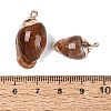 Electroplate Natural Spiral Shell Pendants SSHEL-Q100-45G-3
