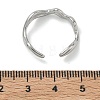 304 Stainless Steel Cuff Open Rings for Women RJEW-L341-07A-P-5