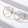 Brass Hoop Earrings EJEW-R014-17A-G-2