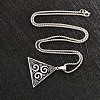 201 Stainless Steel Viking Knot Triskelion Pendant Necklaces for Men WGED209-01-5