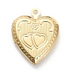 Brass Locket Pendants KK-P199-14G-2