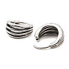 316 Surgical Stainless Steel Hoop Earrings EJEW-D096-05H-AS-2