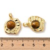 Natural Tiger Eye Pendants KK-M270-42G-3