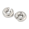 Non-Tarnish 304 Stainless Steel Cuff Earrings EJEW-G377-04A-2