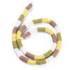 Fixed 4 Color Handmade Polymer Clay Bead Strands X-CLAY-S096-029D-2