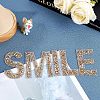 Glitter Rhinestone Iron On Patches DIY-FG0001-28A-5