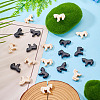 20Pcs 2 Colors Synthetic Turquoise Dyed Horse Beads G-TA0003-18A-5