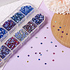 48G 12 Colors Glass Hotfix Rhinestone DIY-TA0004-53-6