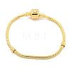 2.5MM Brass European Style Round Snake Chain Bracelets for Jewelry Making BJEW-G703-02G-1