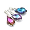 AB Color Plated Electroplate Glass Pendants PALLOY-JF05303-01-2