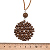 Boho Woven Wood Beads Pendant Long Necklaces WD-CBA76F6-01B-5