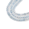 Natural Aquamarine Beads Strands G-K376-B04-01-4