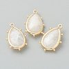 Natural White Moonstone Pendants G-B009-02G-F-1