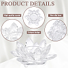 Lotus Shape Glass Candle Holder DJEW-WH0039-176A-3