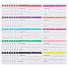 10 Sheets Paper Self Adhesive Stickers DIY-TADJ0001-18-1