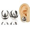 Brass Ear Gauges Flesh Tunnels Plugs EJEW-P293-04B-AS01-1