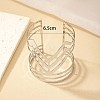 Fashionable Hollow Alloy Cuff Bangles for Women FS-WGDCE3E-02-3