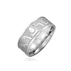 Stainless Steel Animal Pattern Finger Ring PW-WG73659-04-1