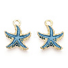 Alloy Enamel Pendants PALLOY-T056-08A-1