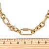 8MM 304 Stainless Steel Figaro Chain Necklaces with Screw Carabiner Lock for Women NJEW-JN06295-3