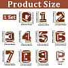 1Bag Sport Theme Number 0~9 Embroidery Cloth Iron on/Sew on Patches PATC-CY0001-65A-2