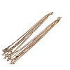 1.5mm 304 Stainless Steel Square Snake Chain Necklaces X-TW4888-1-5