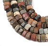 Natural Polychrome Jasper/Picasso Stone/Picasso Jasper Beads Strands G-G345-C24-2x4mm-4