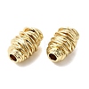 Vortex Spiral Brass Beads KK-Z137-18G-2