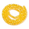 Electroplate Glass Beads Strands EGLA-A044-T4mm-B05-3