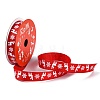 5 Yards Christmas Polyester Printed Grosgrain Ribbon OCOR-A008-01F-2