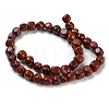 Natural Red Agate Bead Strands G-F464-38-3