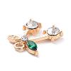Alloy Rhinestone Pendants ALRI-WH0005-12C-3