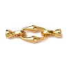 Brass Fold Over Clasps KK-Z121-26G-1