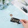 10Pcs Rectangle Acrylic Name Card Holder AJEW-GF0015-02-3