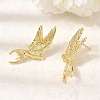 Women's Brass Stud Earrings EJEW-D352-08G-2