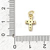 Brass Micro Pave Cubic Zirconia Pendants KK-A293-20G-03-3