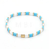 Rainbow Bohemian Style Glass Beads Stretch Bracelets RM1844-13-1