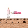 304 Stainless Steel Enamel Charms STAS-Q363-14B-G-3