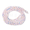 Transparent Electroplate Glass Beads Strands GLAA-Q099-B01-07-2