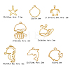 Zinc Alloy Open Back Bezel Pendants PALLOY-CJ0001-117-2