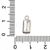 304 Stainless Steel Rhinestone Pendants STAS-Z125-12G-P-3