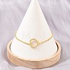 Brass Heart Link Bracelets for Women KK-CBA68DA-02-1
