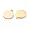 Vacuum Plating 304 Stainless Steel Stamping Blank Tag Charms STAS-G215-10-G02-2