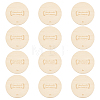 Handmade Hoop Wooden Disc DIY-WH0671-498A-1