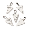Natural Howlite Pendants G-B127-04P-12-2