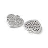 Brass Micro Pave Cubic Zirconia Charms KK-C086-07P-2